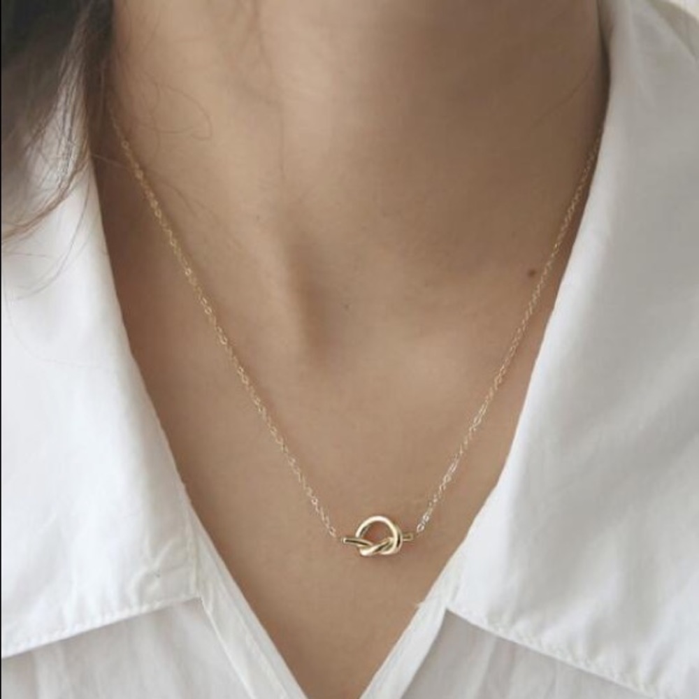 18k gold stamped vermeil titanium steel neckl… - Picture 5 of 6